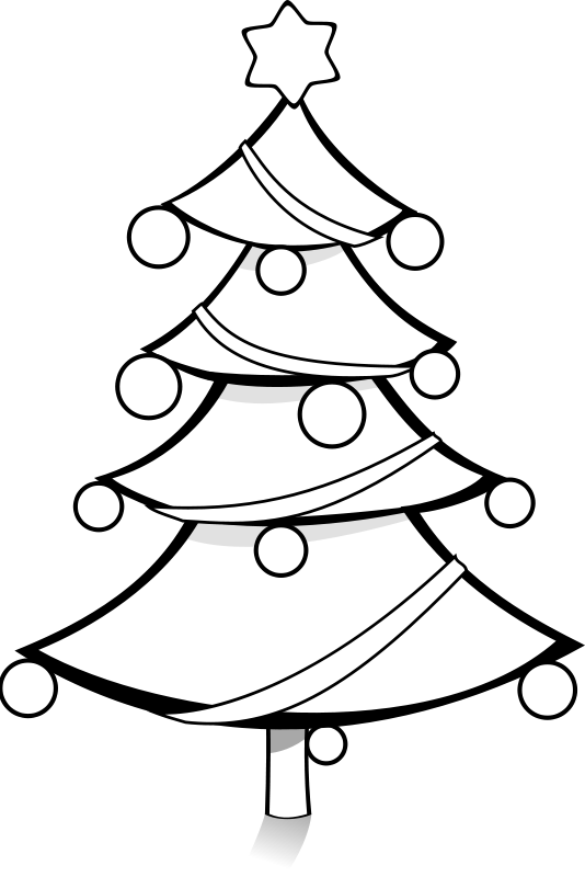 Transparent Christmas Christmas Tree Drawing White for Christmas