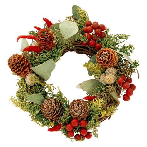 Transparent Wreath Christmas Day Crown Christmas Decoration for Christmas