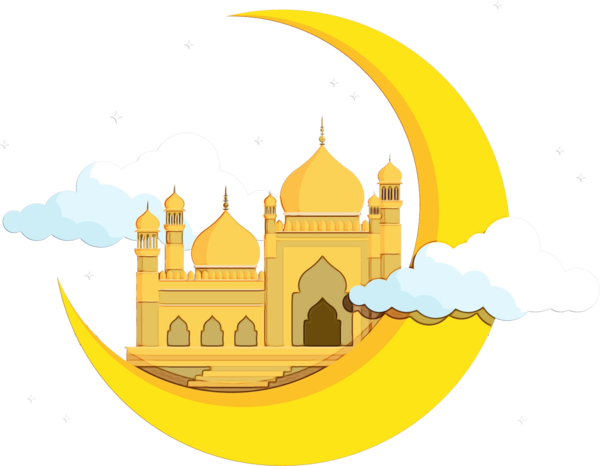 Transparent Ramadan 15 Ramadan Eid Alfitr Landmark Yellow for Ramadan