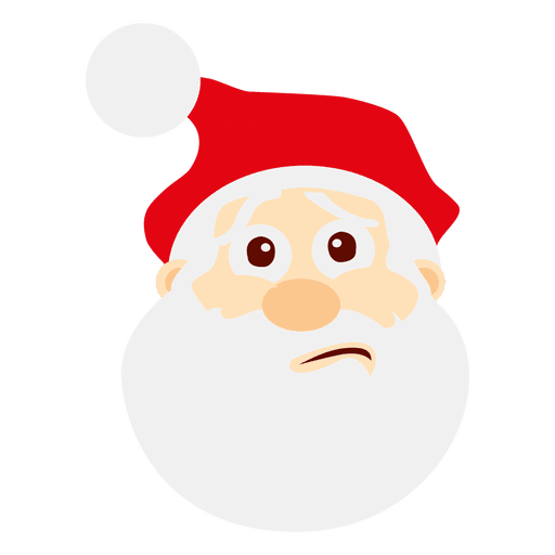 Transparent Santa Claus Smile Beard Facial Expression for Christmas
