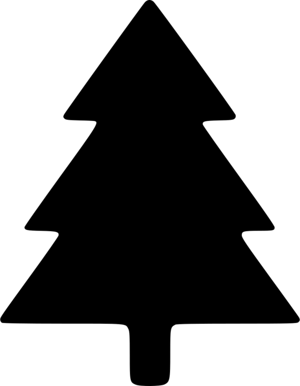 Transparent Christmas Christmas Tree Tree Black Black And White for Christmas