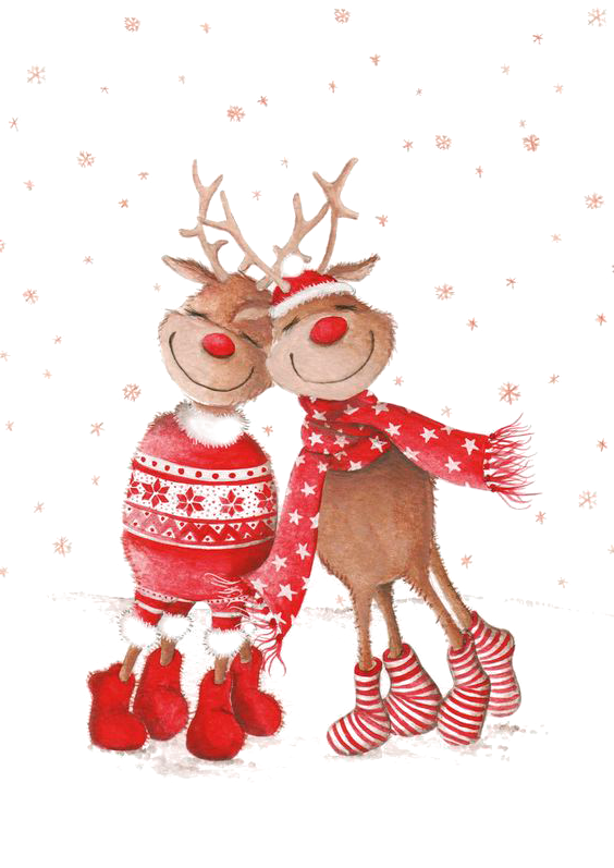 Transparent Drawing Christmas Nieuwjaarsbrief Christmas Decoration Deer for Christmas