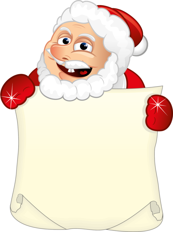 Transparent Santa Claus Cartoon Christmas Christmas Ornament Food for Christmas