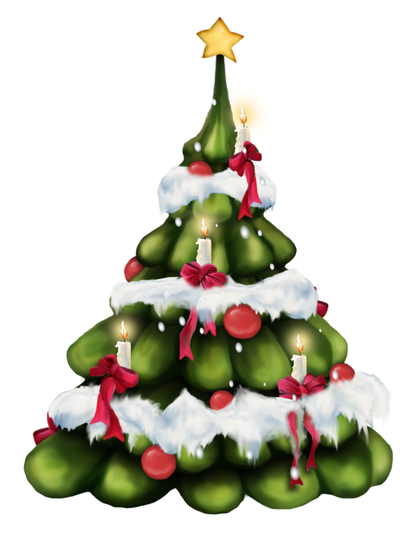 Transparent New Year Tree New Year Christmas Fir Pine Family for Christmas