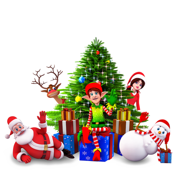 Transparent Santa Claus Christmas Wish Fir Christmas Decoration for Christmas