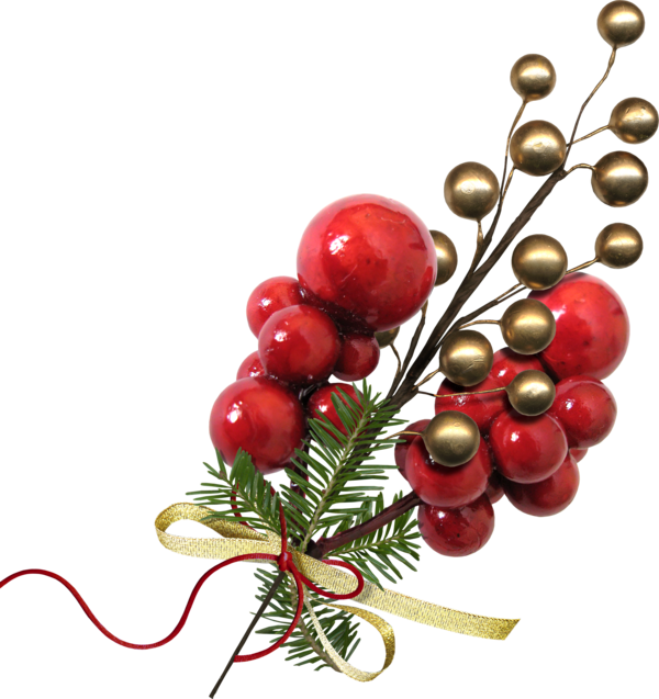 Transparent Christmas Berry Cranberry Pink Peppercorn Christmas Ornament for Christmas