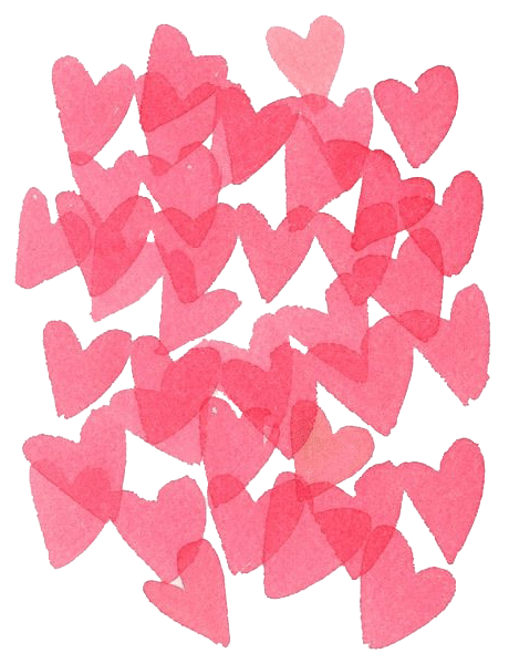 Transparent Heart Drawing Love Heart Pink for Valentines Day