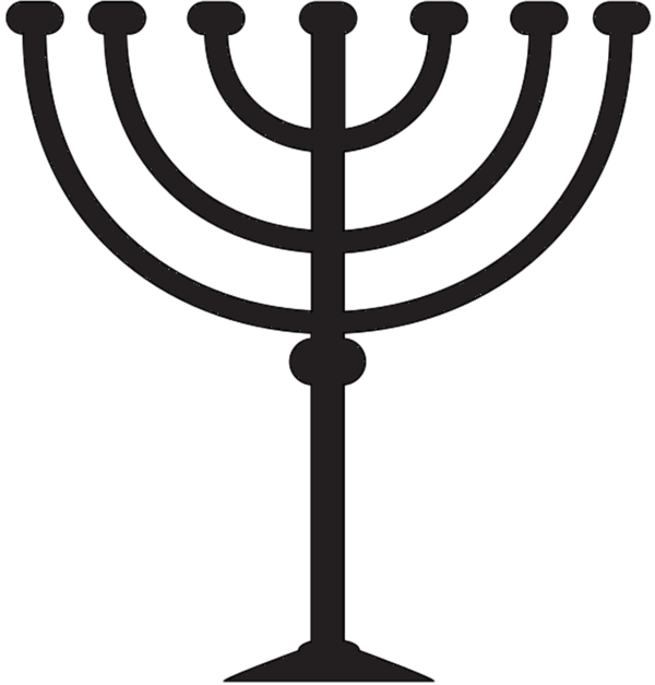Transparent Kinara Candle Menorah Candle Holder for Hanukkah