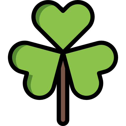 Transparent Cartoon Visual Communication Leaf Green for St Patricks Day