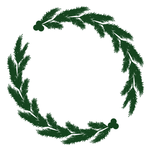 Transparent Wreath Christmas Garland Pine Family Plant for Christmas