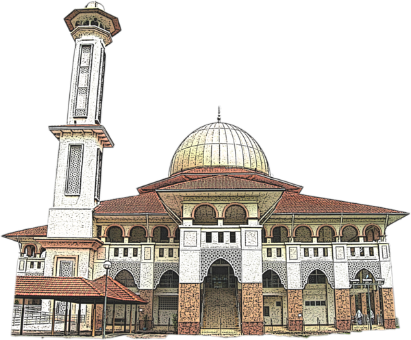 Transparent Ramadan Mosque Muslim Building Byzantine Architecture for Ramadan