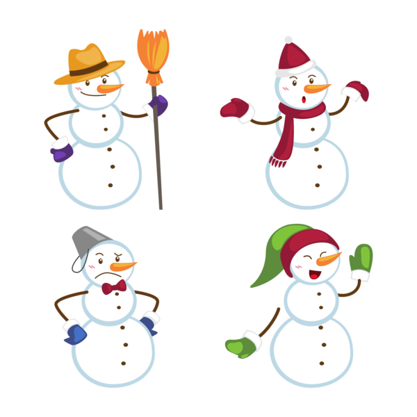 Transparent Snowman Snow Broom Christmas Ornament for Christmas