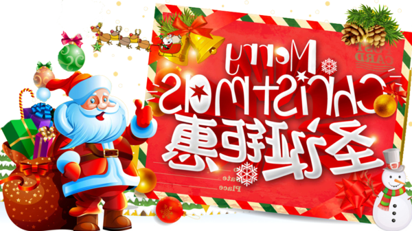 Transparent Christmas Ornament Santa Claus Christmas Food for Christmas