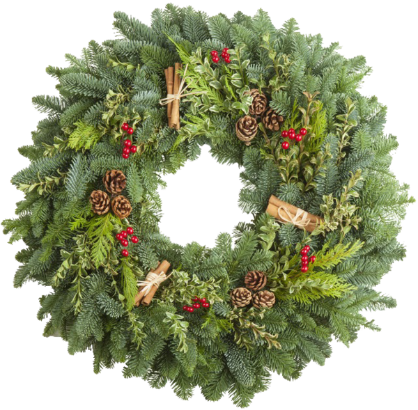 Transparent Wreath Christmas Decoration Christmas Evergreen Fir for Christmas