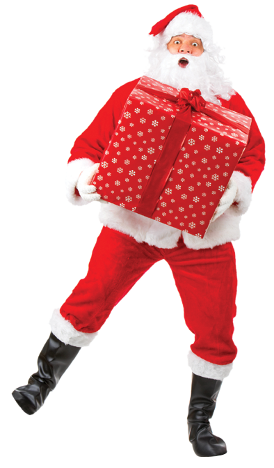 Transparent Santa Claus Reindeer Christmas Outerwear Costume for Christmas