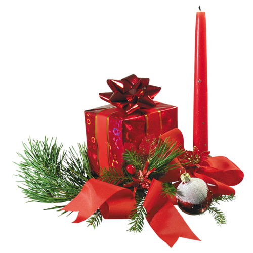 Transparent Christmas New Year Candle Christmas Decoration for Christmas