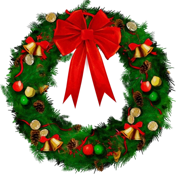 Transparent Christmas Decoration Wreath Christmas Ornament for Christmas