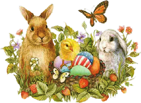 Transparent Easter Bunny Easter Rabbit Hare for Easter