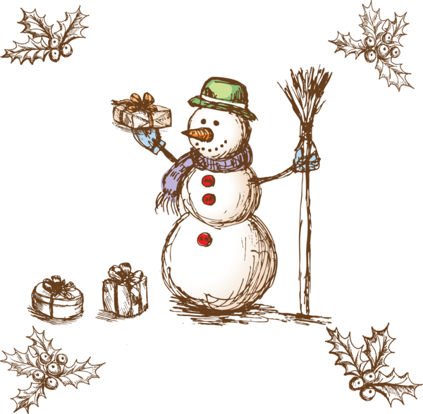 Transparent Wedding Invitation Christmas Card Christmas Snowman Fir for Christmas
