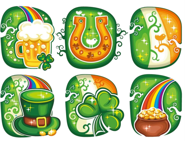 Transparent Ireland Shamrock Leprechaun Food Fruit for St Patricks Day