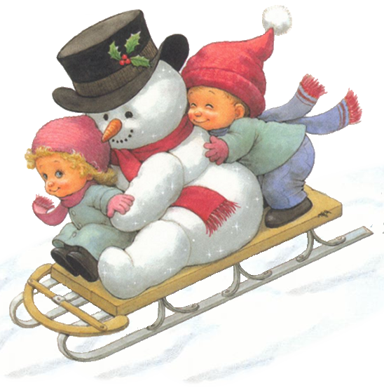 Transparent Snowman Christmas Ornament Christmas Sled Vehicle for Christmas