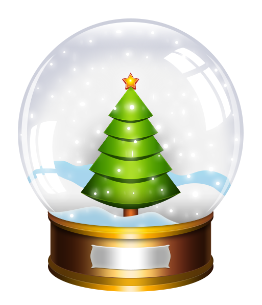 Transparent Christmas Snow Globes Snow Christmas Ornament Tree for Christmas