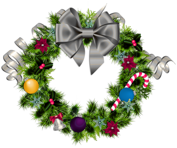 Transparent Christmas Ornament Wreath Christmas Fir Pine Family for Christmas