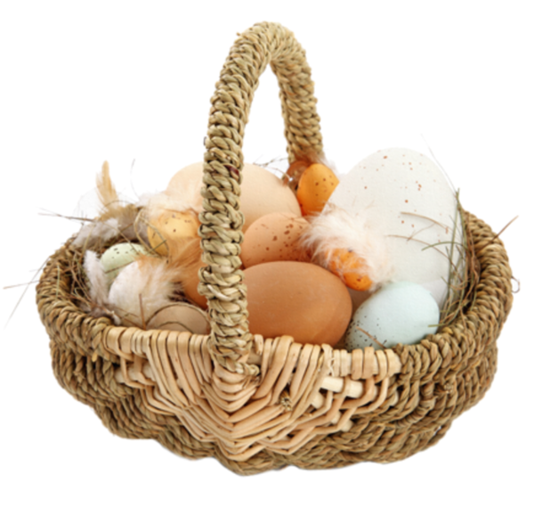 Transparent Easter Holiday Child Basket Wicker for Easter