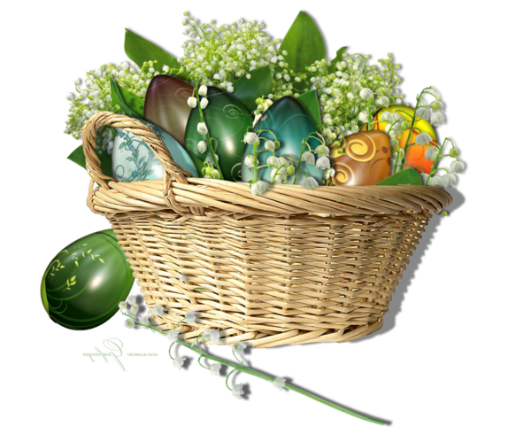 Transparent Easter Easter Egg Paskha Basket Flowerpot for Easter