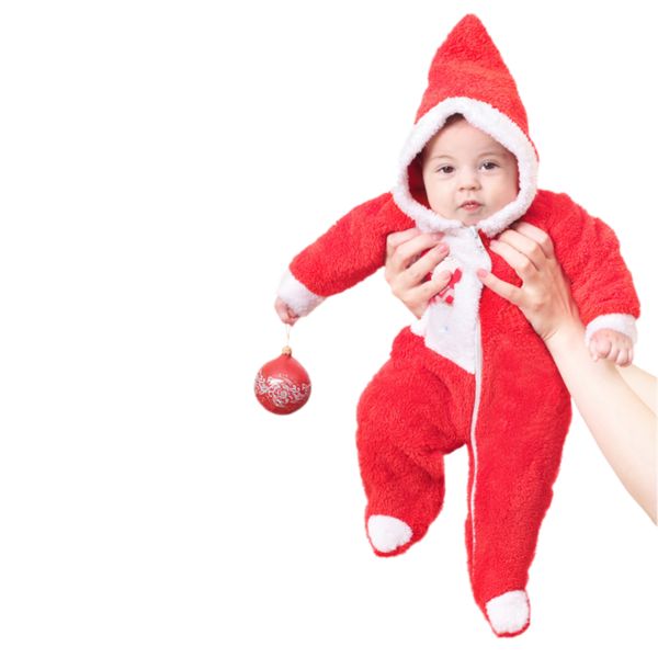 Transparent Santa Claus Christmas Ornament Toddler Red Christmas for Christmas
