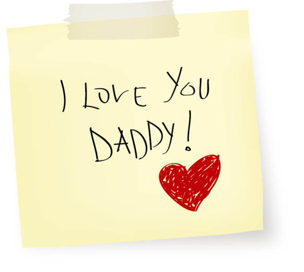 Transparent Father Love Fathers Day Heart for Fathers Day