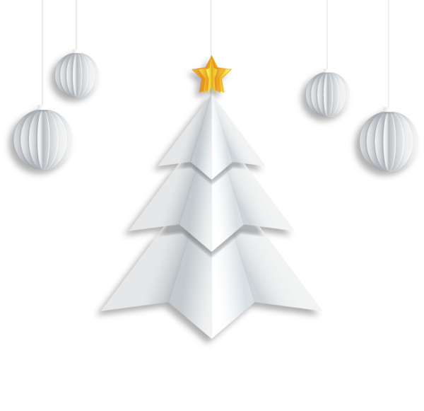 Transparent Paper Christmas Tree Christmas Christmas Ornament Triangle for Christmas