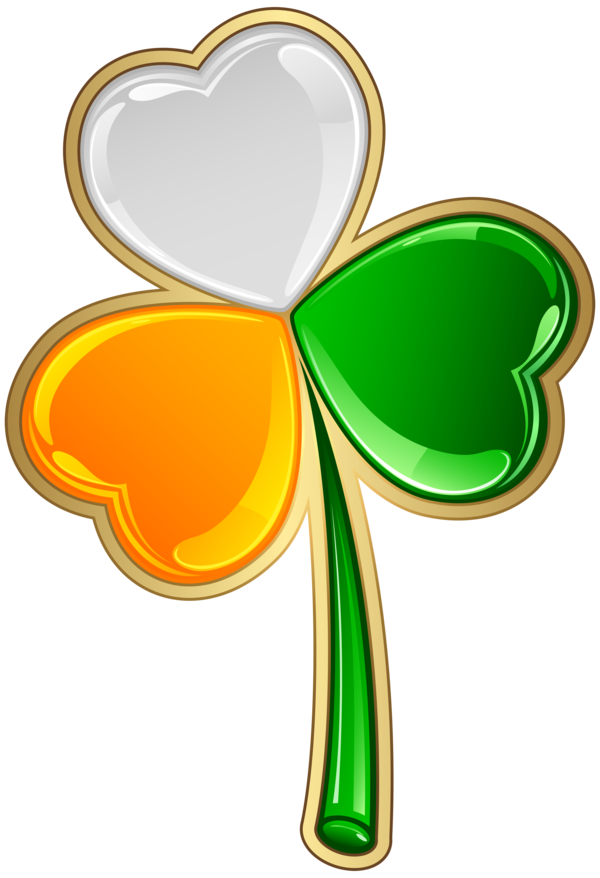 Transparent Shamrock Saint Patricks Day Fourleaf Clover Symbol for St Patricks Day