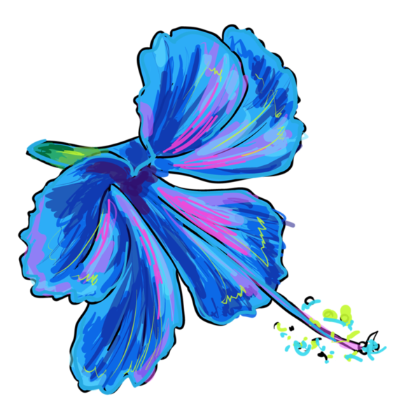 Transparent Color Blue Flower Plant for Valentines Day