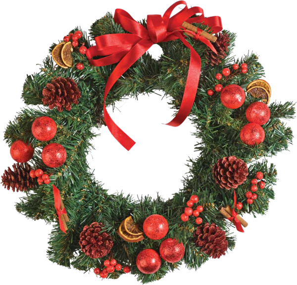 Transparent Wreath Christmas Holiday Evergreen Christmas Decoration for Christmas