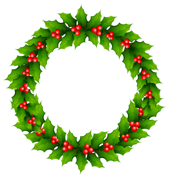 Transparent Mistletoe Christmas Wreath Fir Christmas Decoration for Christmas