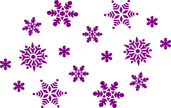 Transparent Snowflake Snow Color Flower Symmetry for Christmas