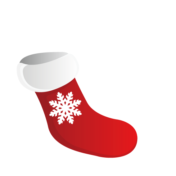 Transparent Christmas Stocking Christmas Snowflake Area Sock for Christmas