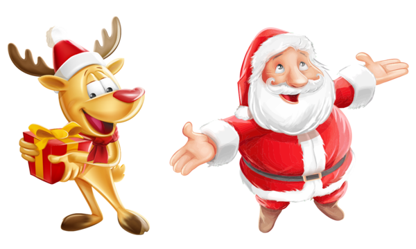Transparent Santa Claus Christmas Santa Clauss Reindeer Christmas Ornament Deer for Christmas
