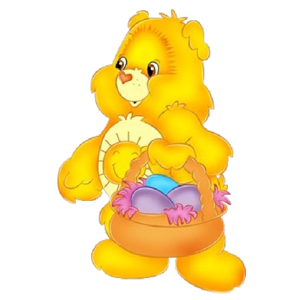 Transparent Bear Care Bears Easter Bunny Recreation Toy for Easter
