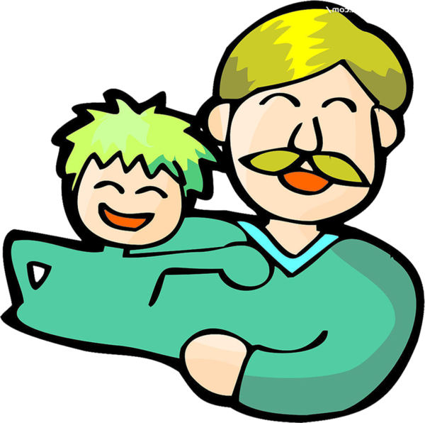 Transparent Father Fathers Day Cartoon Green Facial Expression for Fathers Day