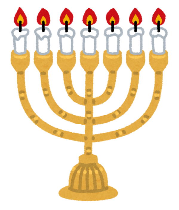 Transparent Judaism Religion Jewish Symbolism Menorah Candle Holder for Hanukkah