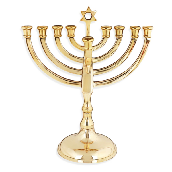 Transparent Candle Holder Menorah Hanukkah for Hanukkah
