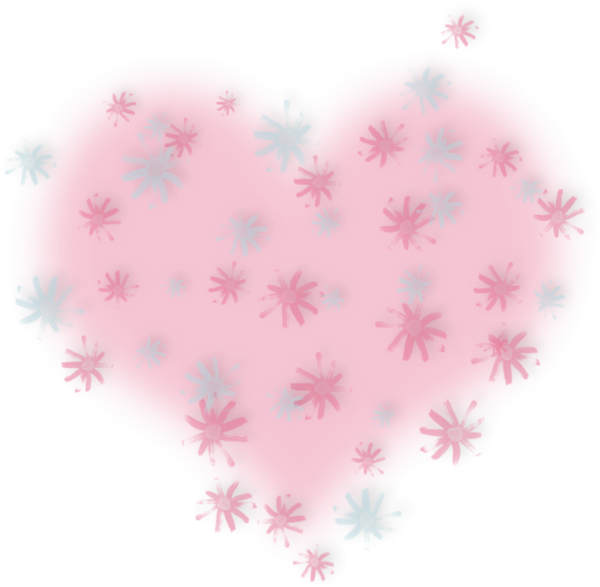 Transparent Blog Love Diary Pink Heart for Valentines Day