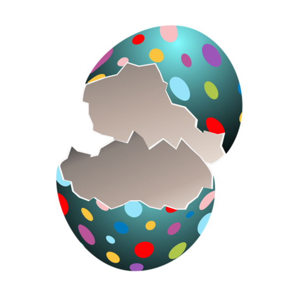 Transparent Easter Bunny Red Easter Egg Easter Egg Sphere Circle for Easter