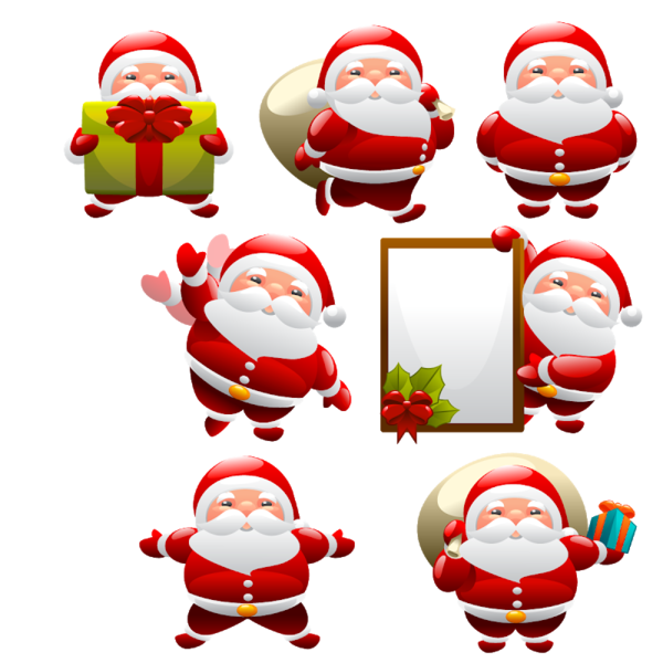 Transparent Santa Claus Christmas Ornament Christmas Day Christmas for Christmas