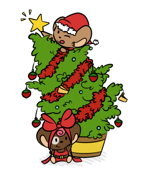 Transparent Christmas Tree Santa Claus Christmas Ornament Cartoon Christmas for Christmas