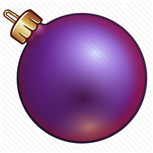 Transparent Purple Christmas Ornament Christmas Sphere for Christmas