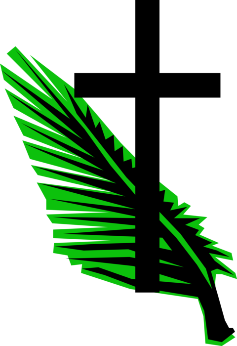 Transparent Palm Sunday Easter Palm Trees Green Arrow for Easter