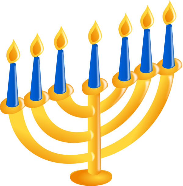 Transparent Hanukkah Menorah Judaism for Hanukkah